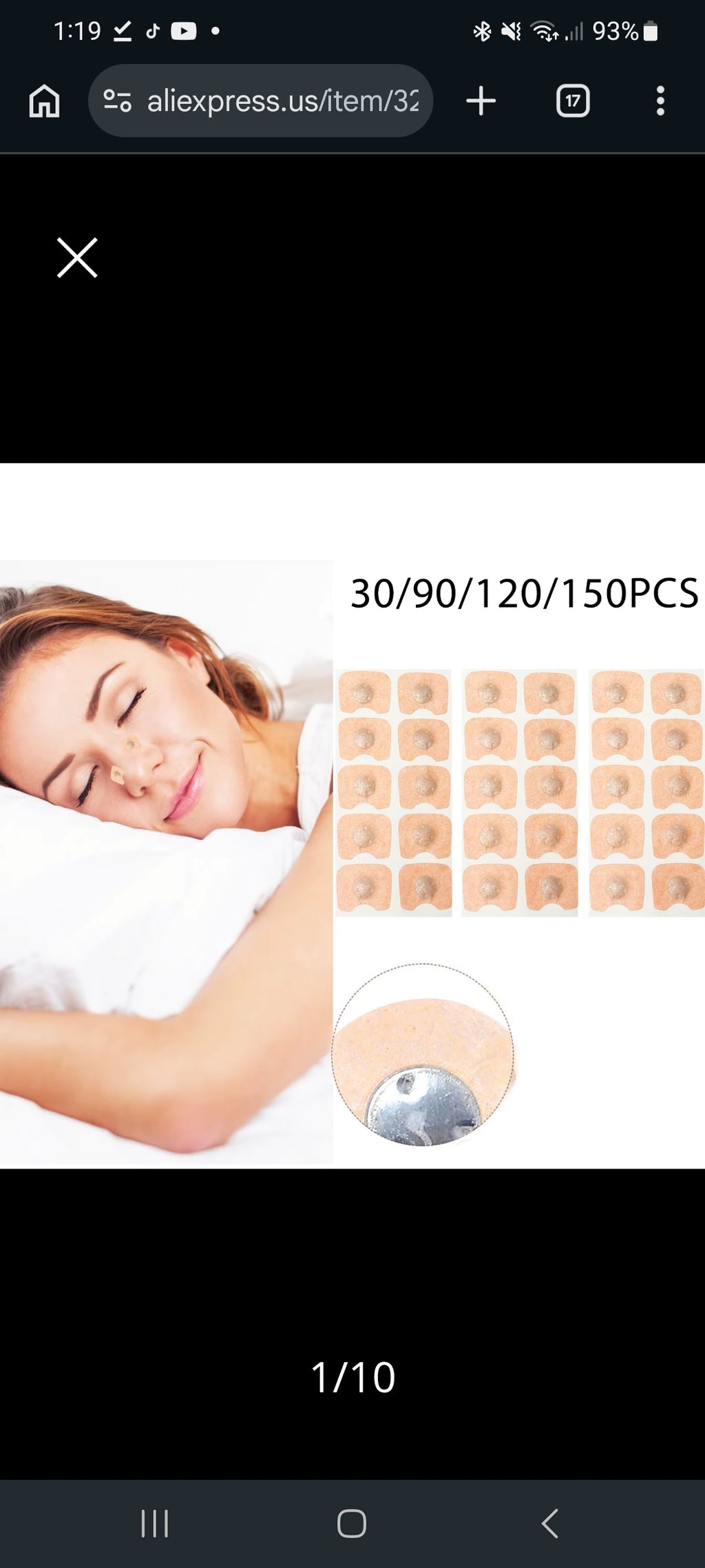 Nasal magnetic stripes