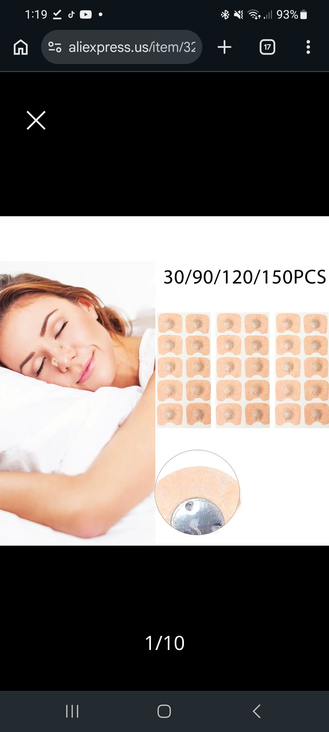 Nasal magnetic stripes